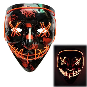 LED Halloween Purge Mask