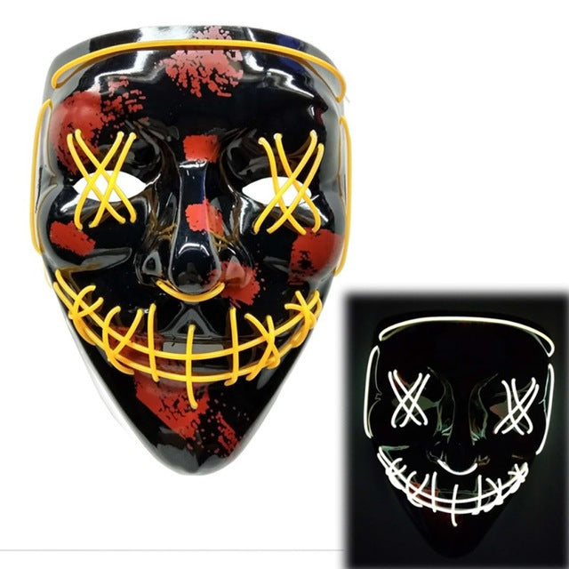 LED Halloween Purge Mask