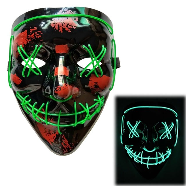 LED Halloween Purge Mask