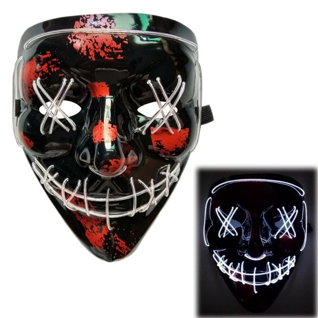 LED Halloween Purge Mask