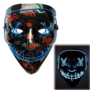 LED Halloween Purge Mask