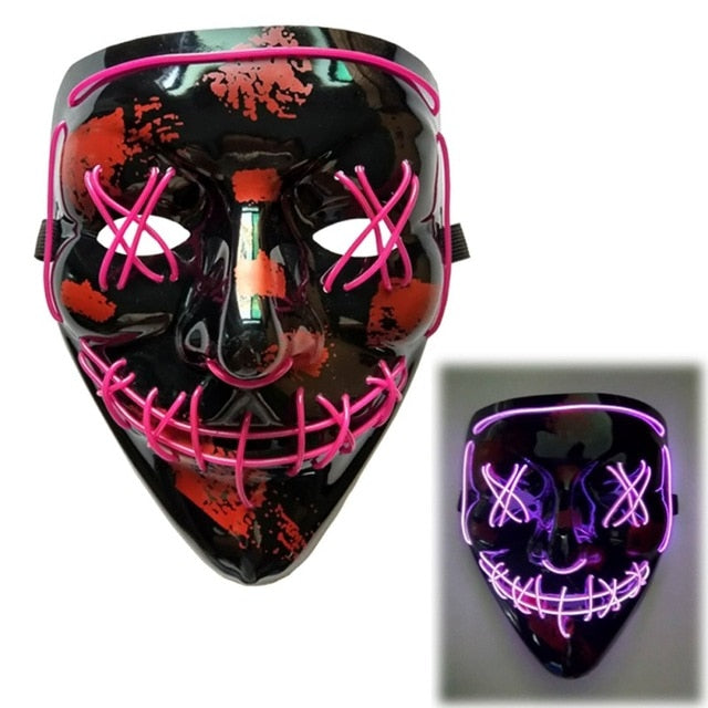 LED Halloween Purge Mask