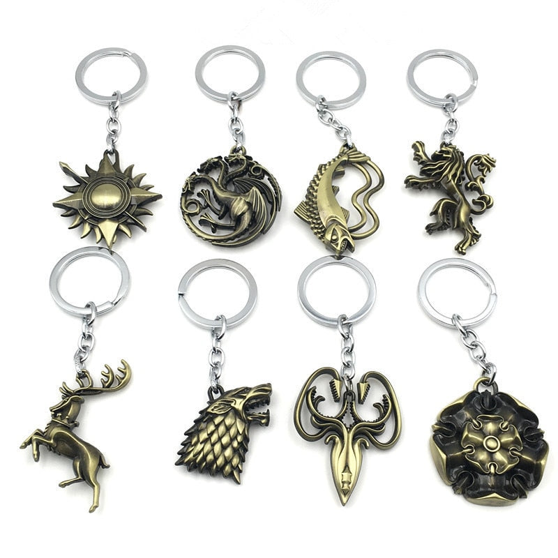 Game of Thrones Family Sigils Keychain