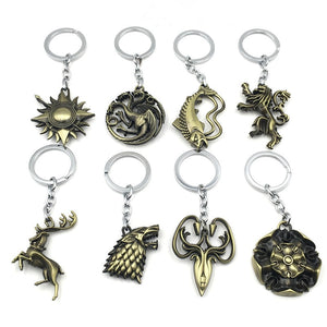 Game of Thrones Family Sigils Keychain